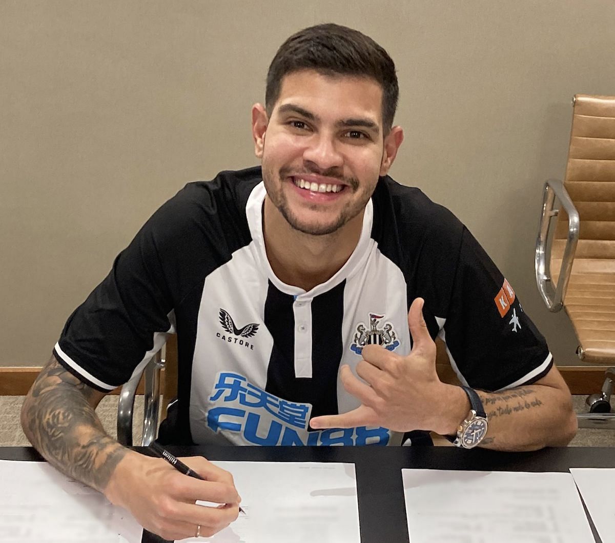 At €42.1 million, Bruno Guimaraes is Newcastle's second-most expensive signing ever.